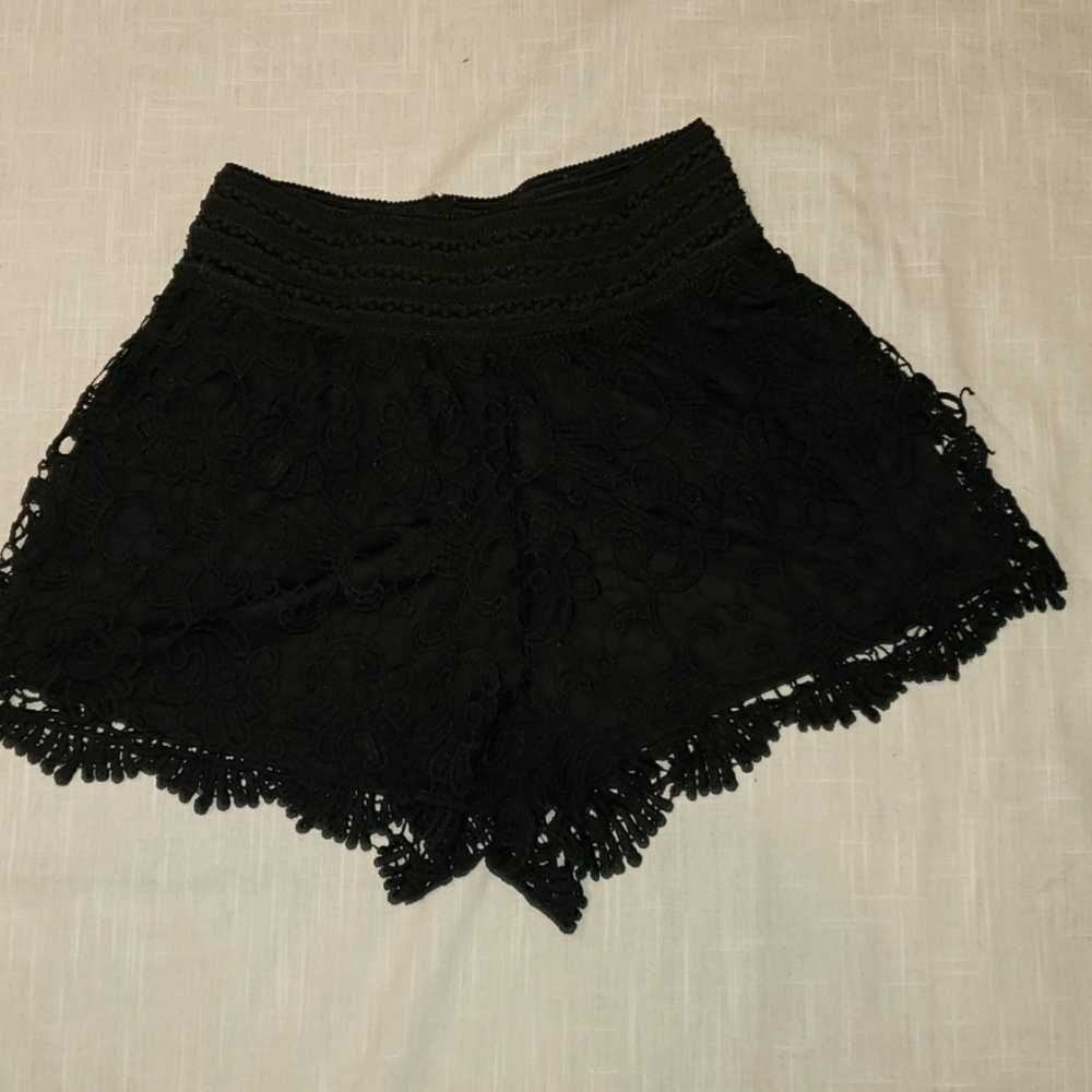 2/$20 EyeCandy Lace Overlay Shorts
